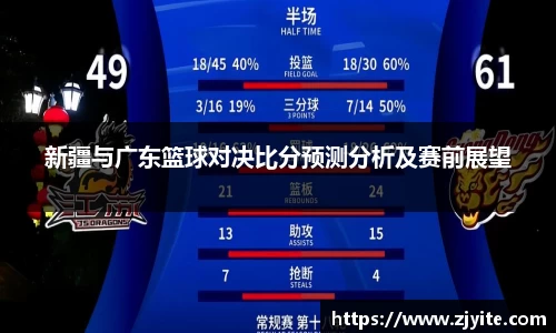 新疆与广东篮球对决比分预测分析及赛前展望